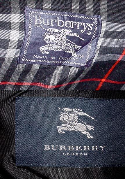 burberry label says made in london|burberry label authentic.